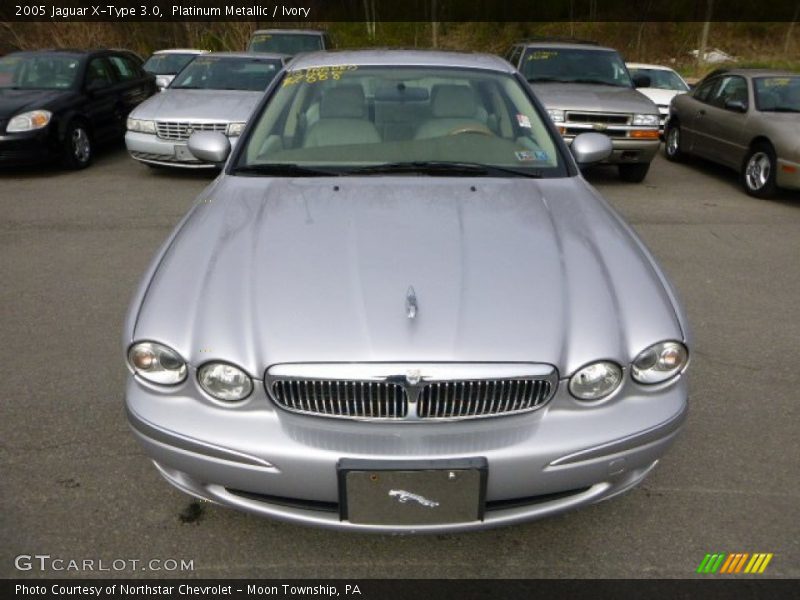 Platinum Metallic / Ivory 2005 Jaguar X-Type 3.0