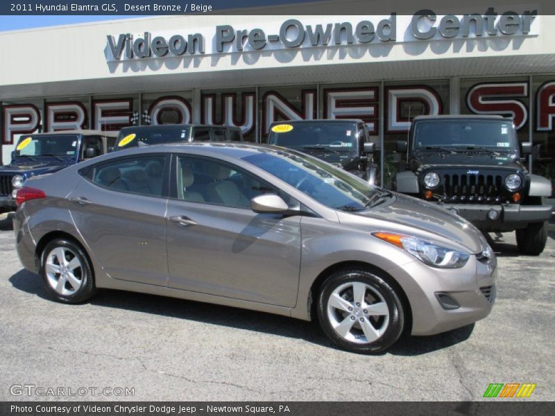 Desert Bronze / Beige 2011 Hyundai Elantra GLS