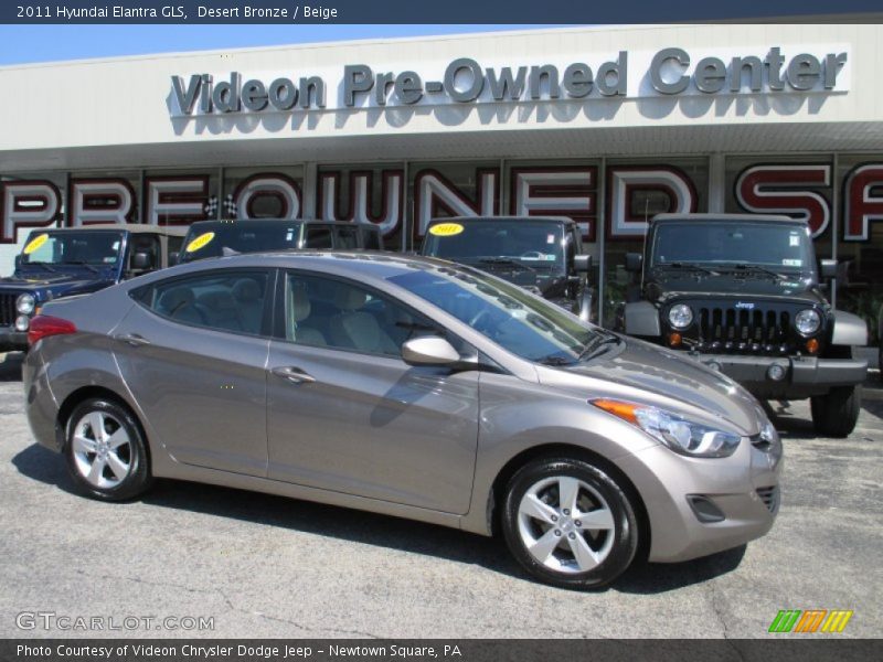Desert Bronze / Beige 2011 Hyundai Elantra GLS
