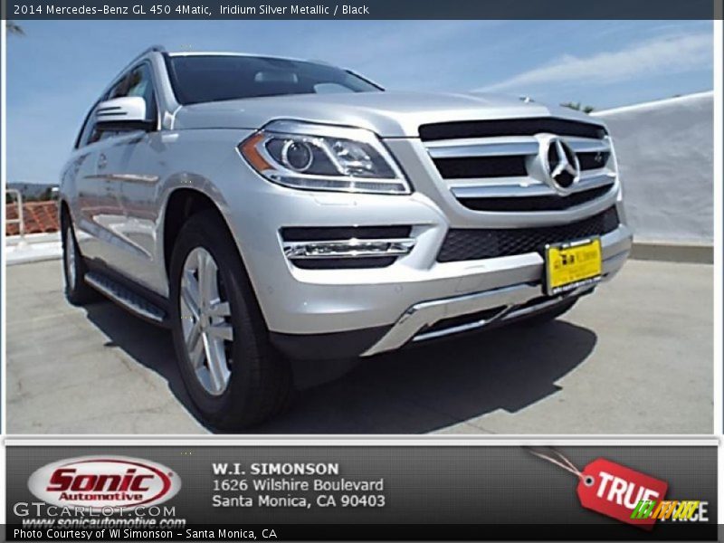 Iridium Silver Metallic / Black 2014 Mercedes-Benz GL 450 4Matic