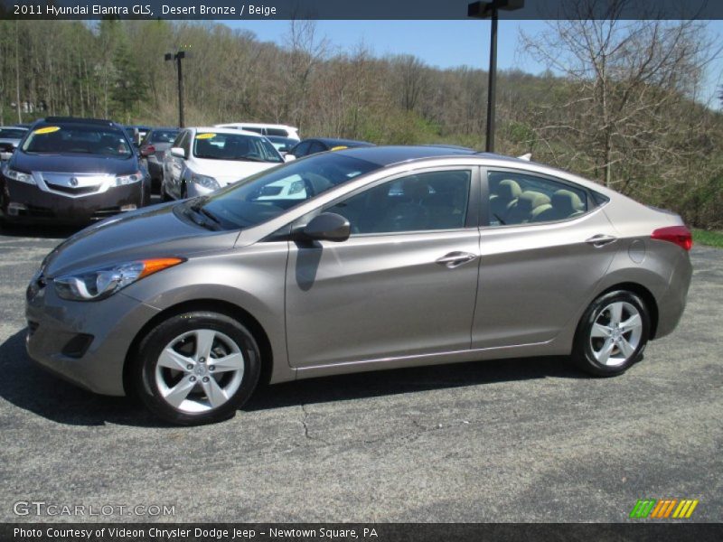 Desert Bronze / Beige 2011 Hyundai Elantra GLS