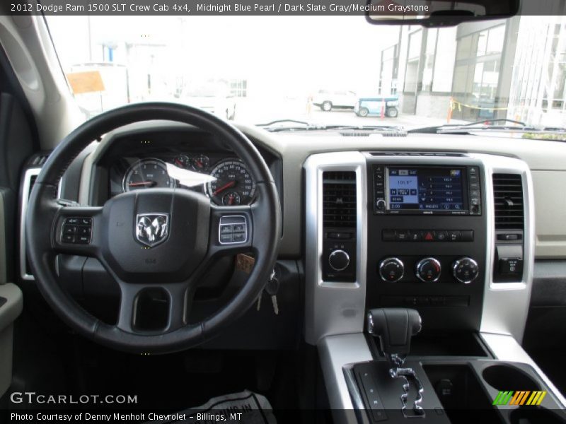 Midnight Blue Pearl / Dark Slate Gray/Medium Graystone 2012 Dodge Ram 1500 SLT Crew Cab 4x4