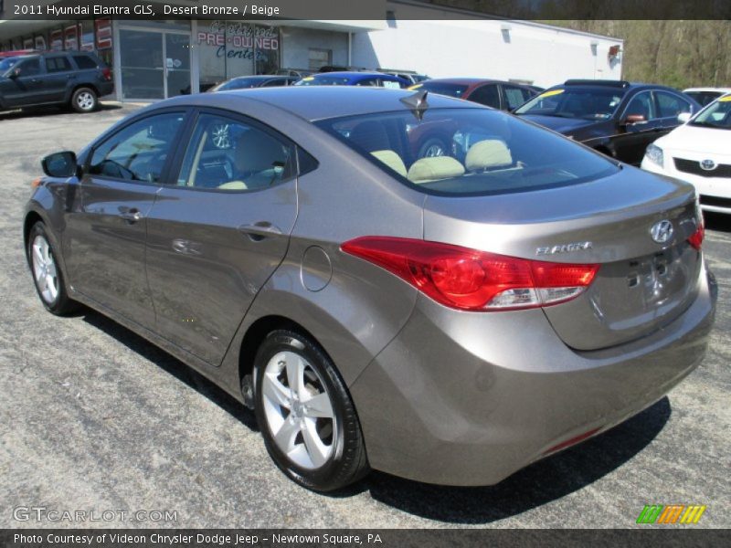 Desert Bronze / Beige 2011 Hyundai Elantra GLS