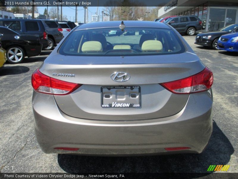 Desert Bronze / Beige 2011 Hyundai Elantra GLS