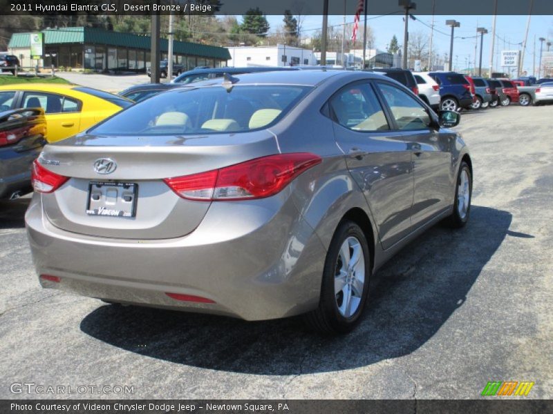 Desert Bronze / Beige 2011 Hyundai Elantra GLS