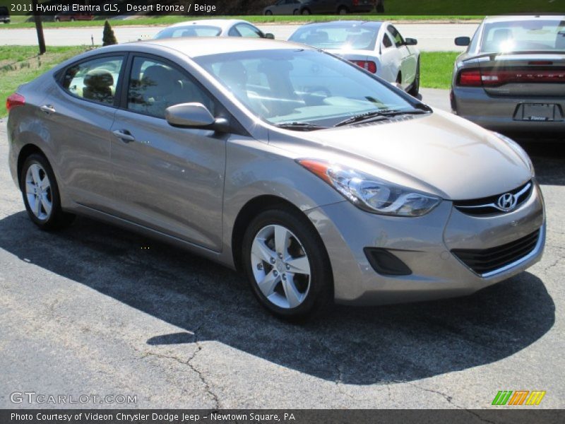 Desert Bronze / Beige 2011 Hyundai Elantra GLS