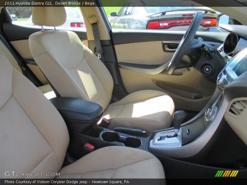 Desert Bronze / Beige 2011 Hyundai Elantra GLS