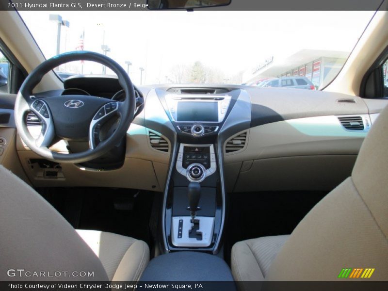 Desert Bronze / Beige 2011 Hyundai Elantra GLS