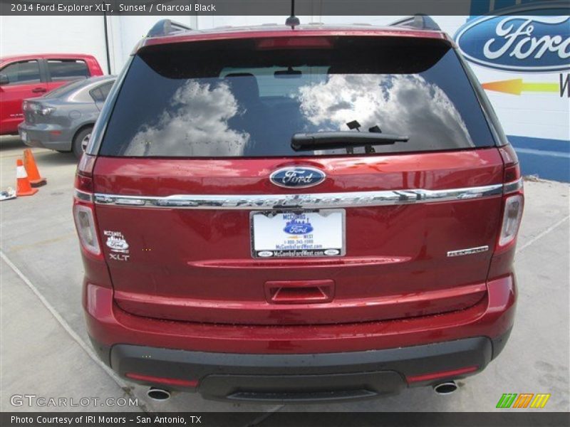 Sunset / Charcoal Black 2014 Ford Explorer XLT