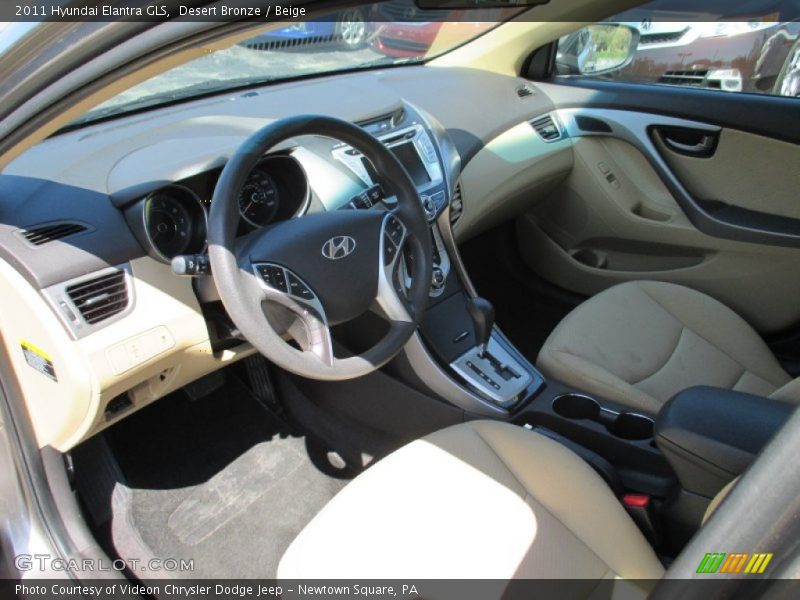 Desert Bronze / Beige 2011 Hyundai Elantra GLS
