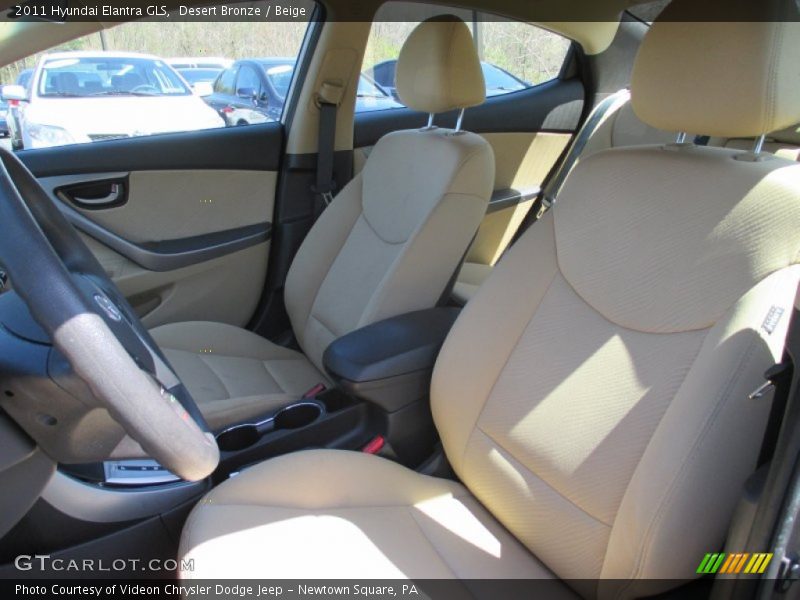 Desert Bronze / Beige 2011 Hyundai Elantra GLS