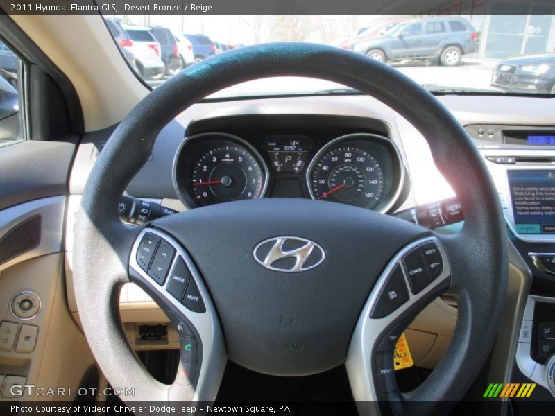 Desert Bronze / Beige 2011 Hyundai Elantra GLS