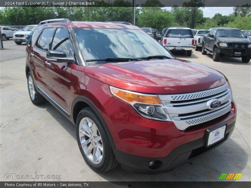 Sunset / Charcoal Black 2014 Ford Explorer XLT