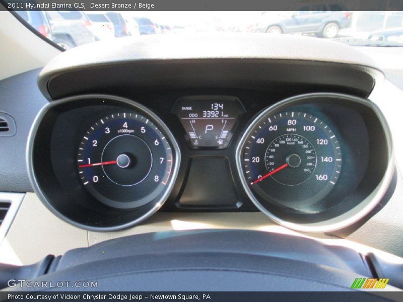 Desert Bronze / Beige 2011 Hyundai Elantra GLS