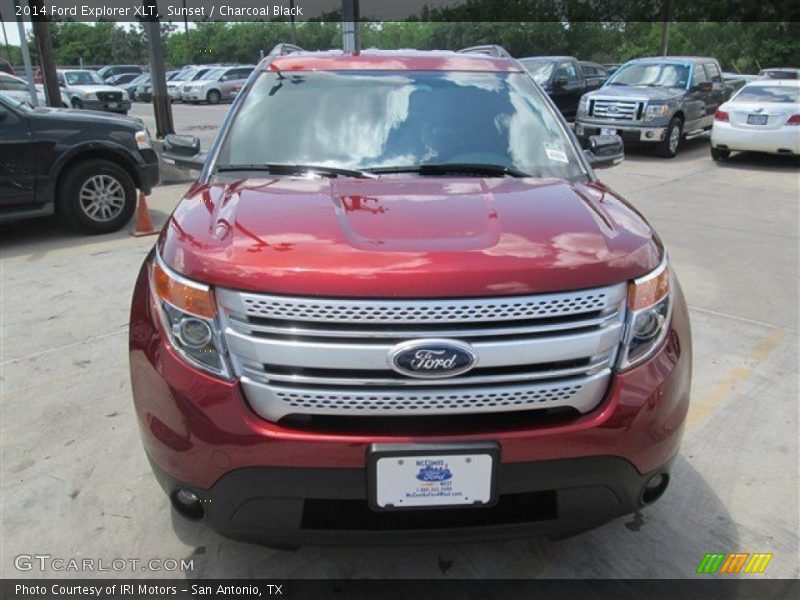 Sunset / Charcoal Black 2014 Ford Explorer XLT