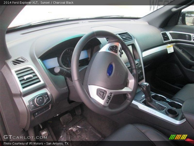 Sunset / Charcoal Black 2014 Ford Explorer XLT
