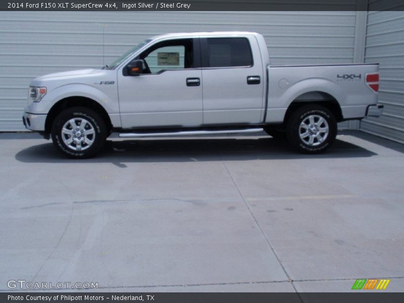 Ingot Silver / Steel Grey 2014 Ford F150 XLT SuperCrew 4x4