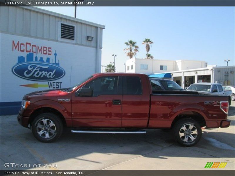 Sunset / Steel Grey 2014 Ford F150 STX SuperCab