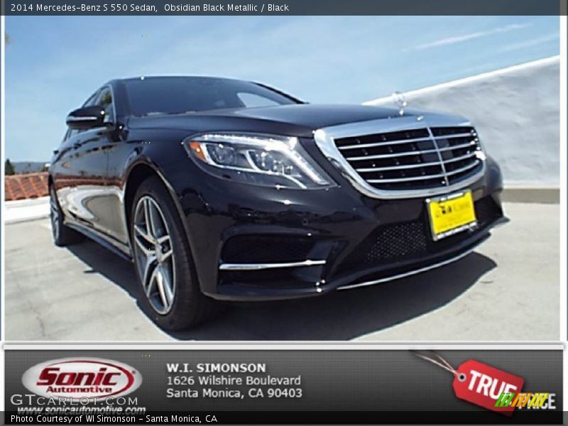 Obsidian Black Metallic / Black 2014 Mercedes-Benz S 550 Sedan