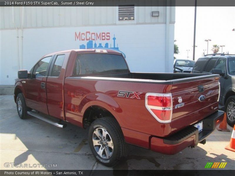 Sunset / Steel Grey 2014 Ford F150 STX SuperCab