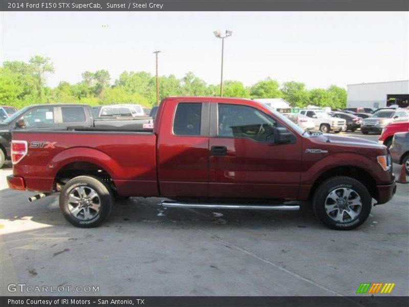 Sunset / Steel Grey 2014 Ford F150 STX SuperCab