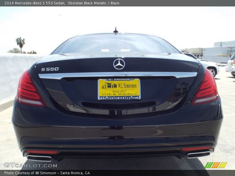 Obsidian Black Metallic / Black 2014 Mercedes-Benz S 550 Sedan