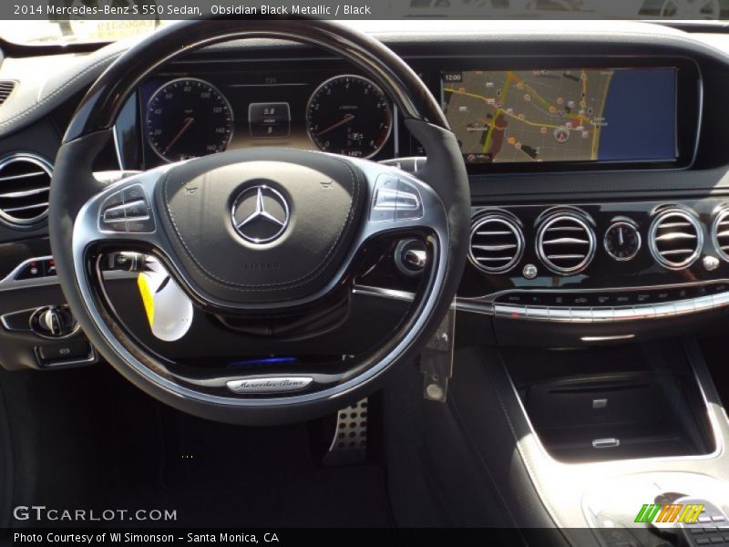 Obsidian Black Metallic / Black 2014 Mercedes-Benz S 550 Sedan