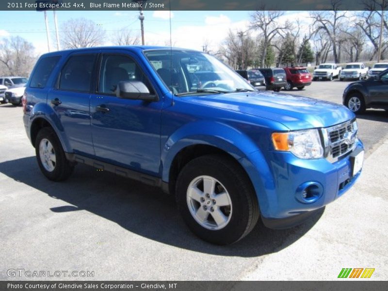 Blue Flame Metallic / Stone 2011 Ford Escape XLS 4x4