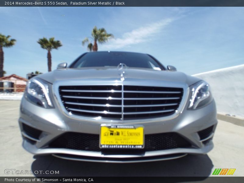 Paladium Silver Metallic / Black 2014 Mercedes-Benz S 550 Sedan