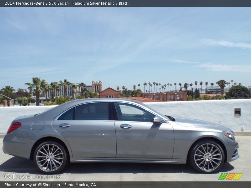 Paladium Silver Metallic / Black 2014 Mercedes-Benz S 550 Sedan