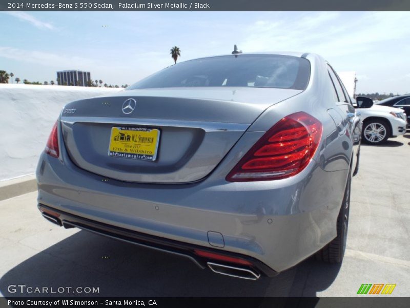 Paladium Silver Metallic / Black 2014 Mercedes-Benz S 550 Sedan