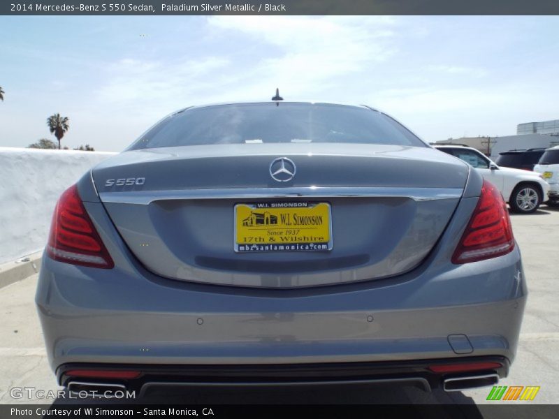 Paladium Silver Metallic / Black 2014 Mercedes-Benz S 550 Sedan