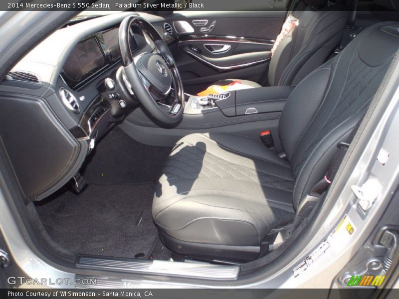 Paladium Silver Metallic / Black 2014 Mercedes-Benz S 550 Sedan