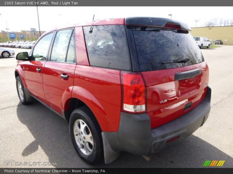 Red / Light Tan 2003 Saturn VUE V6 AWD