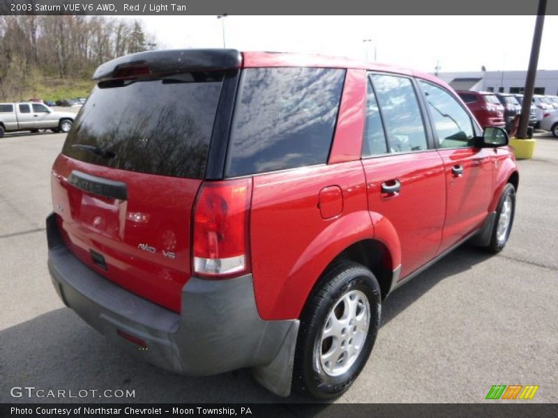 Red / Light Tan 2003 Saturn VUE V6 AWD