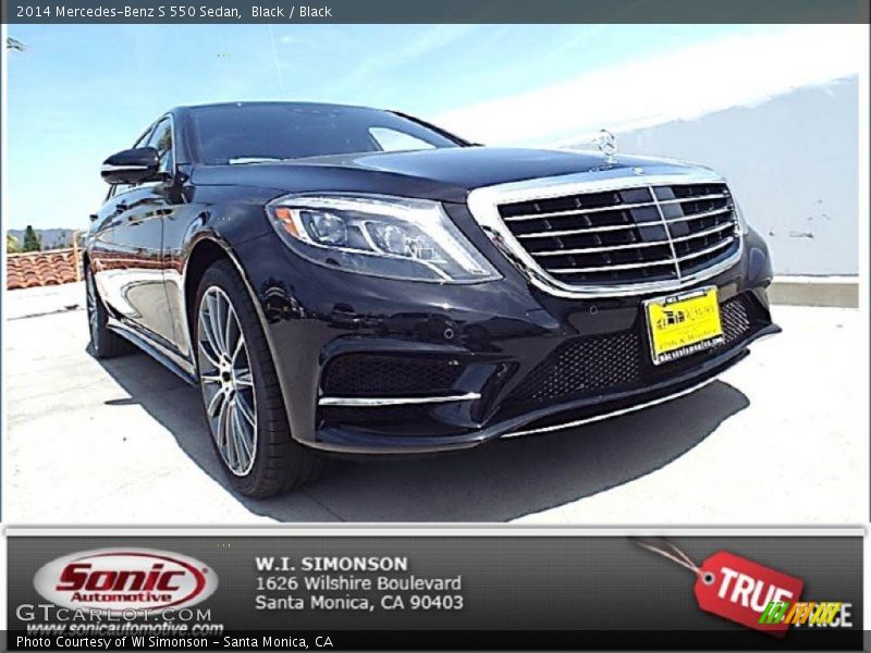 Black / Black 2014 Mercedes-Benz S 550 Sedan