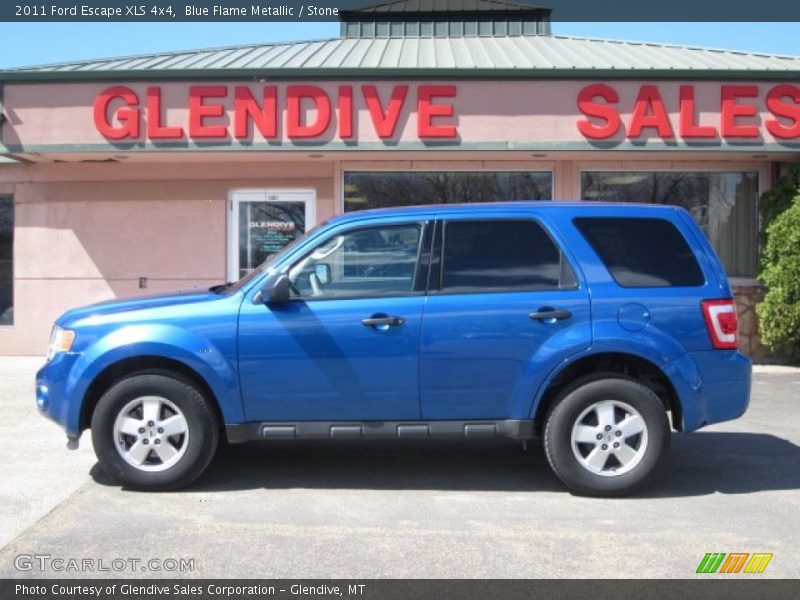 Blue Flame Metallic / Stone 2011 Ford Escape XLS 4x4