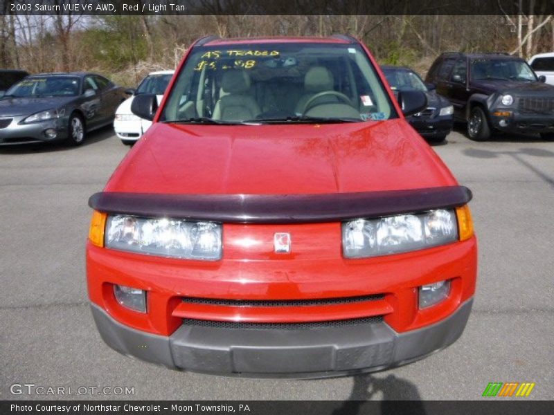 Red / Light Tan 2003 Saturn VUE V6 AWD