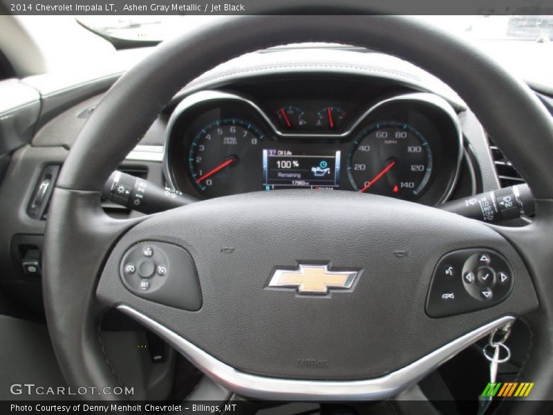 Ashen Gray Metallic / Jet Black 2014 Chevrolet Impala LT