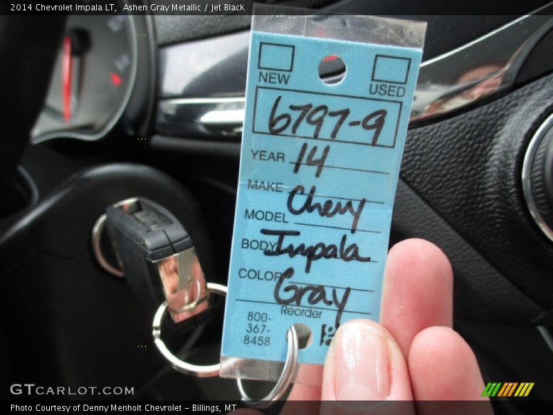 Ashen Gray Metallic / Jet Black 2014 Chevrolet Impala LT