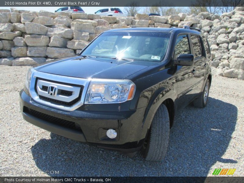 Crystal Black Pearl / Gray 2010 Honda Pilot EX 4WD