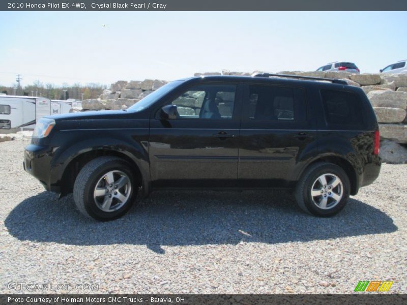 Crystal Black Pearl / Gray 2010 Honda Pilot EX 4WD