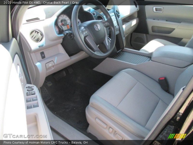Crystal Black Pearl / Gray 2010 Honda Pilot EX 4WD