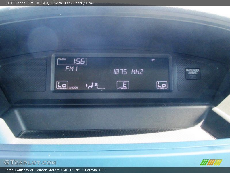 Crystal Black Pearl / Gray 2010 Honda Pilot EX 4WD