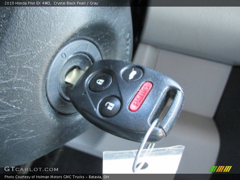 Crystal Black Pearl / Gray 2010 Honda Pilot EX 4WD