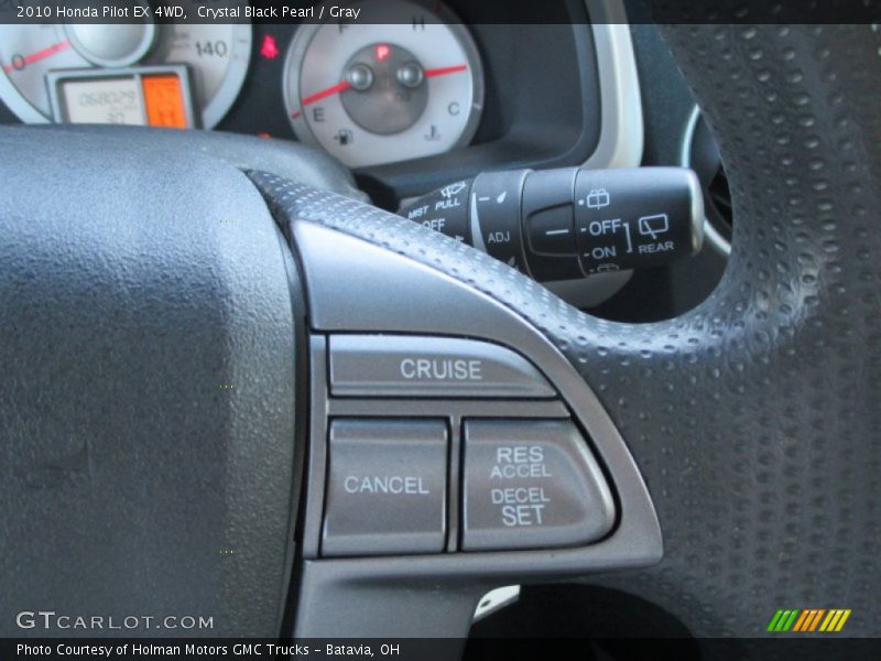 Crystal Black Pearl / Gray 2010 Honda Pilot EX 4WD