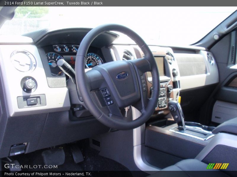 Tuxedo Black / Black 2014 Ford F150 Lariat SuperCrew