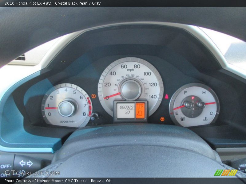 Crystal Black Pearl / Gray 2010 Honda Pilot EX 4WD