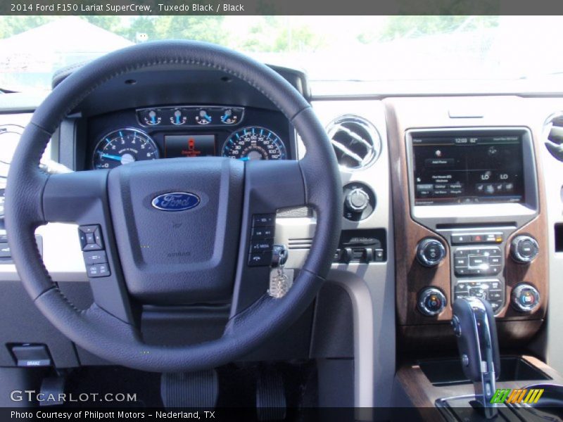 Tuxedo Black / Black 2014 Ford F150 Lariat SuperCrew