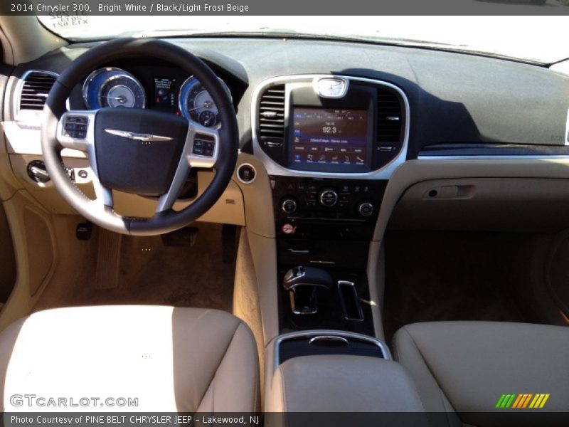 Bright White / Black/Light Frost Beige 2014 Chrysler 300